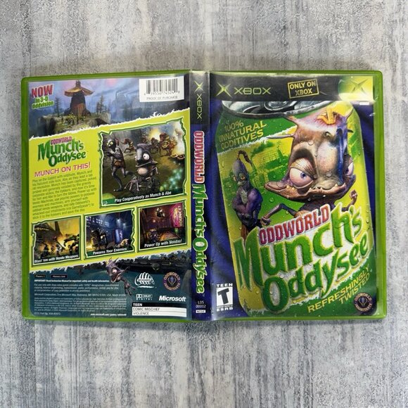 Oddworld Munch’s Oddysee No Manual - Xbox Original - Tested & Working - Picture 4 of 4